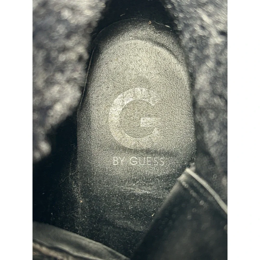 G by Guess Faux Fur‎ Trim Black Boots Women's 7M